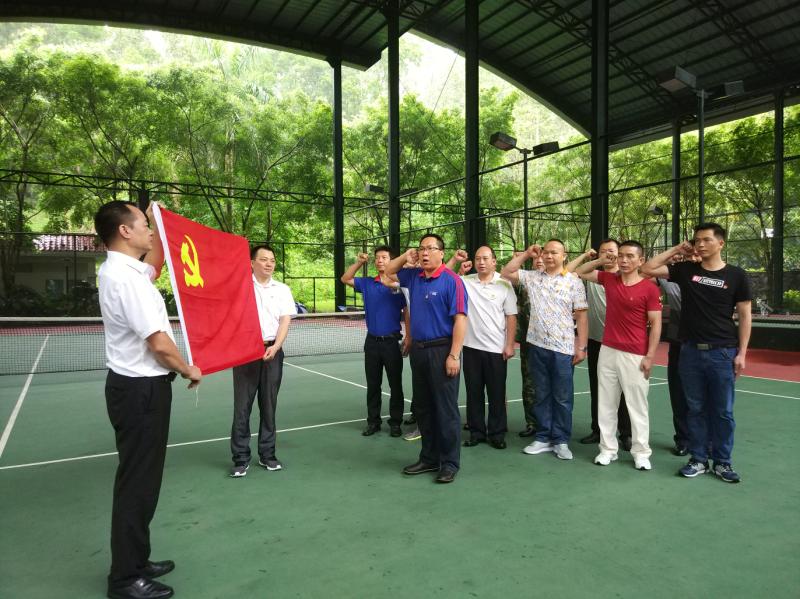 2018年6月23日，三正房地產(chǎn)黨支部舉行“黨旗在我心中”主題黨日活動.jpg